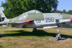 Republic RF-84F 'Thunderflash' (Photo Rec version) at the gate of Fliegerhorst Schleswig