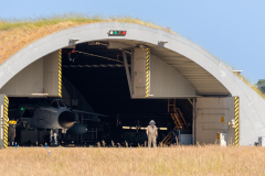 German AF Panavia 'Tornado' ECR at the shelter