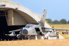 German AF Panavia 'Tornado' ECR at the shelter