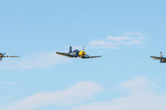 Goodyear 'Corsair' FG-1D, Grumman F8F-2P 'Bearcat' and Grumman FM-2 'Wildcat'