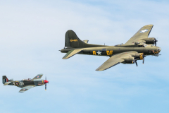 B-17G 'Flying Fortress' with P-51D 'Mustang'