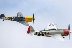 Hispano HA-1112-M1L 'Buchon' with Republic P-47D 'Thunderbolt'