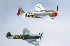 Spitfire Mk.Vc with Republic P-47D 'Thunderbolt'