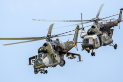 Mil Mi-35 'Hind-E'  with  Mil Mi-171Sh 'Baikal' [Czech AF] 