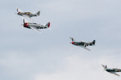 P-47D 'Thunderbolt', 2x P-51D 'Mustang' and Spitfire