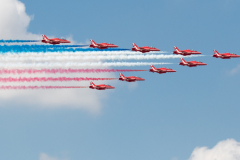 9x BAE Systems Hawk T.1A [Red Arrows]