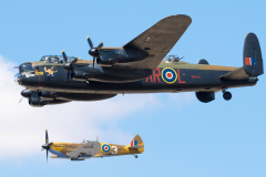 Avro Lancaster with Supermarine Spitfire LF Mk.IXe