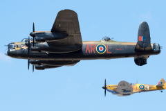 Avro Lancaster with Supermarine Spitfire LF Mk.IXe