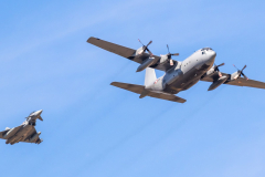 Austrian AF Lockheed C-130K 'Hercules' with Eurofighter 'Typhoon' EF-2000