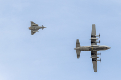 Austrian AF Lockheed C-130K 'Hercules' with Eurofighter 'Typhoon' EF-2000