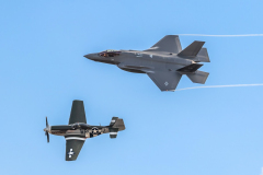 USAF Lockheed Martin F-35A 'Lightning II' with North American P-51D 'Mustang' [USAF Heritage Flight]