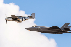 USAF Lockheed Martin F-35A 'Lightning II' with North American P-51D 'Mustang' [USAF Heritage Flight]