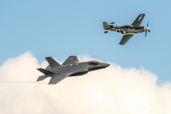 USAF Lockheed Martin F-35A 'Lightning II' with North American P-51D 'Mustang' [USAF Heritage Flight]