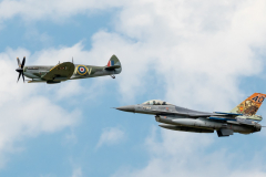 Supermarine Spitfire LF Mk.XVIe (3W-V) with Belgia AF F-16C