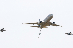 Netherlands AF McDonnell Douglas KDC-10 with 2x Belgian AF F-16AM (QRA)