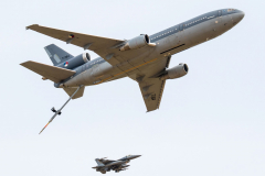 Netherlands AF McDonnell Douglas KDC-10 with Belgian AF F-16AM (QRA)